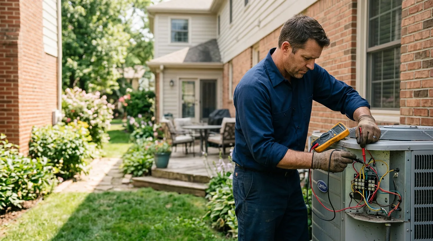 HVAC technician working near Glidden, WI